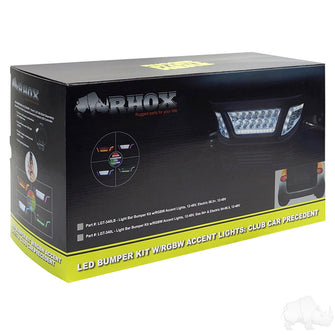 Kit de barra de luces LED BYO, Precedent de Club Car, gasolina 04+ y eléctrica 04-08.5, 12-48 V, (de lujo, conexión) PN# LGT-340LT3B4