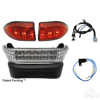 Kit de barra de luces LED Super Saver, Club Car Precedent Gas 04+, Eléctrico 04-08.5, 12 V PN# LGT-356EL