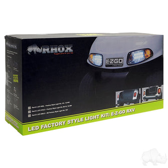 LED Super Saver Clear Factory Light Kit, E-Z-Go RXV 08-15, 12V