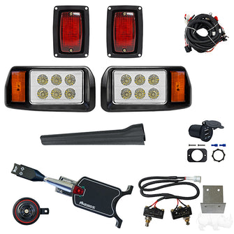 Kit de luces LED para armar en fábrica, Club Car DS 93+ (estándar, pedal) PN# LGT-375LT2B2