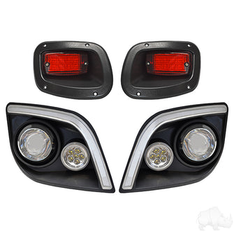 BYO LED Light Kit w/ RGBW LED Running Light, E-Z-Go Express (Basic, Brake Switch