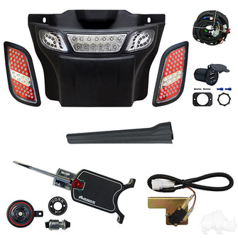 Kit de barra de luces LED para armar su propio modelo EZ-Go RXV 16+ (básico, eléctrico) PN# LGT-414LT1B7