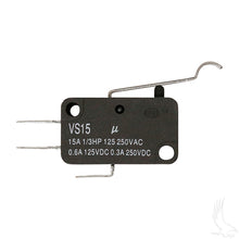 Microinterruptor, 3 terminales, Club Car Tempo, Onward, Precedent, DS Gas 84+, Electric 80+ PN# MS-001