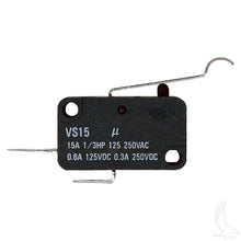 Microinterruptor, 2 terminales, Club Car DS Gas 84+, Eléctrico 80+ 36 V PN# MS-002