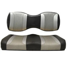 MadJax® Tsunami Black–Liquid Silver w/ Silver Rush Genesis 250/300 Rear Seat Covers Madjax 