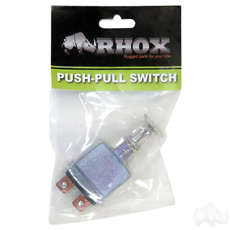 Push/Pull Headlight Switch, Heavy Duty, 12V 75A Redhawk 