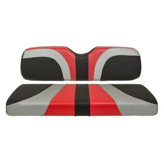 Red Dot Blade Red Silver and Carbon Fiber Rear Seat Cushions - GTW-Genesis Rear Seats Red Dot 