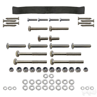 RHOX Replacement Hardware, SS Seat Kit, Club Car DS