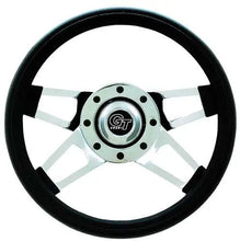 STEERING WHEEL CHALLENGER BLACK SPOKES (440) Lakeside Buggies Direct 