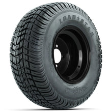 Set of (4) 10 in Black Steel Offset Wheels with 205/65-10 Kenda Load Star Street Tires PN# A19-427 Lakeside Buggies Direct 