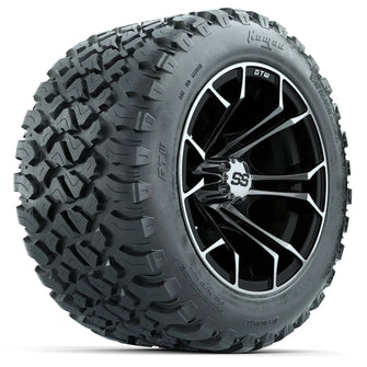 Set of (4) 12 in GTW Spyder Wheels with 20x10-R12 GTW Nomad All-Terrain Tires PN# A19-468 GTW 