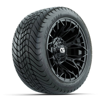 Set of (4) 12 in GTW® Stellar Black Wheels with 215/35-12 Mamba Street Tires PN# A19-764 GTW 