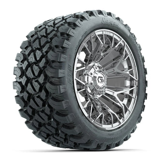 Set of (4) 14 in GTW® Stellar Chrome Wheels with 23x10-R14 Nomad All-Terrain Tires PN# A19-788 GTW 