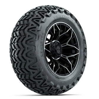 Set of (4) 14 in GTW® Stellar Machined & Black Wheels with 23x10-14 Predator All-Terrain Tires PN# A19-785 GTW 