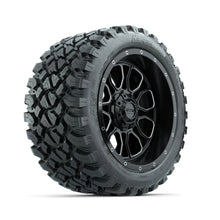 Set of (4) 14 in GTW® Volt Machined & Black Wheels with 23x10-R14 Nomad All-Terrain Tires PN# A19-812 GTW 