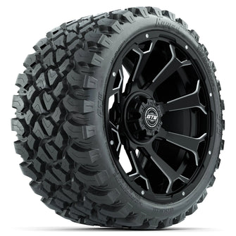 Set of (4) 15&Prime; GTW Raven Matte Black Wheels with 23x10-R15 Nomad All-Terrain Tires PN# A19-749 GTW 