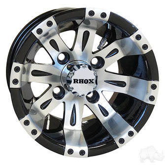 RHOX Vegas, mecanizado en negro con tapa central, 10 x 7 ET-25, PN n.° TIR-RX160