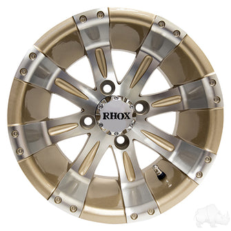 RHOX Vegas, Machined w/Pearl w/ Center Cap, 12x7 ET-25