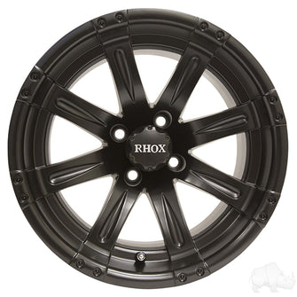 RHOX Vegas, negro mate con tapa central, 14 x 7 ET-25 PN# TIR-RX222