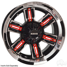 RHOX RX285, Machined Gloss Black, 14x7 ET-25