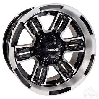 RHOX RX285, Machined Gloss Black, 14x7 ET-25