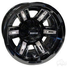 RHOX RX286, Gloss Black, 12x7 ET-25