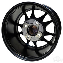 RHOX RX393, Machined Gloss Black, 12x7 ET-25