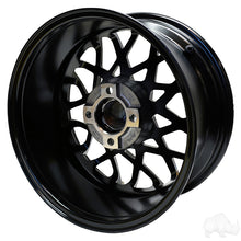 RHOX RX395, Machined Gloss Black, 15x7 ET-25