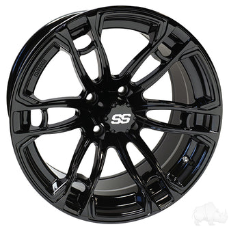 RHOX RX398, Gloss Black, 15x7 ET-25