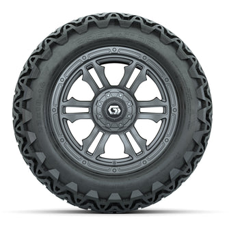 GTW Shogun Gunmetal 14 in Wheels with 23x10-14 Predator All-Terrain Tires  Full Set