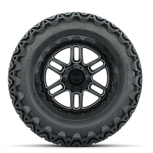 Set of (4) 14 in GTW® Titan Machined & Black Wheels with 23x10-14 Predator All-Terrain Tires