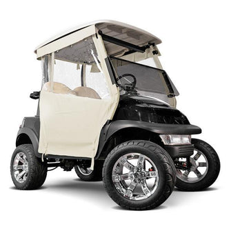 EZGO T48 Ivory 3-Sided Track-Style Enclosure w/Wrap Around Back & Hooks (Fits 2013-Up)