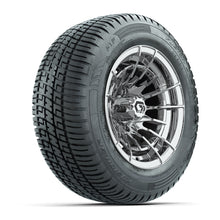 GTW Boost Chrome 12 in Wheels with 215/50-R12 Fusion S/R Steel Belt Radial Tires  Full Set