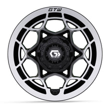 12" GTW Nexus Gloss Black with Silver Face Wheel