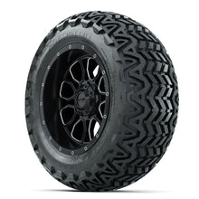 Set of (4) 14 in GTW® Volt Machined & Black Wheels with 23x10-14 Predator All-Terrain Tires