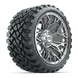 Set of (4) 15 in GTW® Stellar Chrome Wheels with 23x10-R15 Nomad All-Terrain Tires