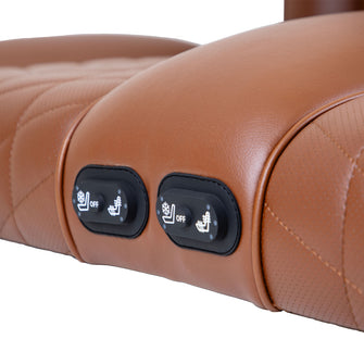 MadJax Aviator Yamaha Drive/Drive2 & ICON Coffee Front Seat Cushions with Thremaflex