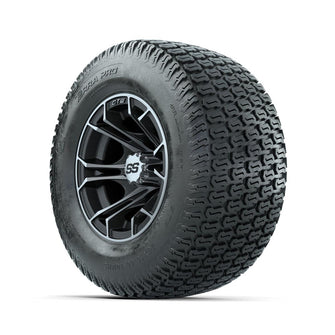 GTW Spyder Machined/Matte Grey 10 in Wheels with 20x10-10 Terra Pro S-Tread Traction Tires – Full Set