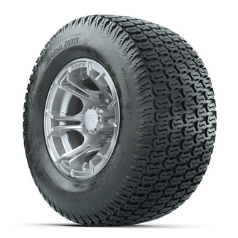 GTW Spyder Silver Brush 10 in Wheels with 20x10-10 Terra Pro S-Tread Traction Tires  Full Set