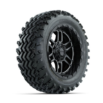 GTW Titan Machined/Black 14 in Wheels with 23x10.00-14 Rogue All Terrain Tires  Full Set