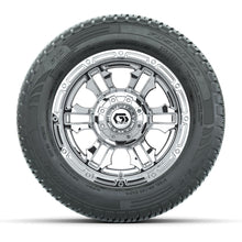 GTW® Shogun Chrome 12 in Wheels with 215/50-R12 Fusion S/R Steel Belt Radial Tires – Full Set