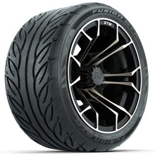 Set of (4) 12 in GTW Spyder Wheels with 215/40-R12 Fusion GTR Street Tires