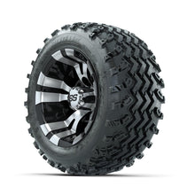 GTW Vampire Machined/Black 10 in Wheels with 18x9.50-10 Rogue All Terrain Tires – Full Set