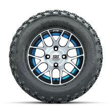 GTW Pursuit Blue 12 in Wheels with 23x10.00-12 Rogue All Terrain Tires  Full Set