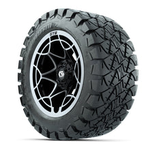 GTW Nexus Gloss Black 12 in Wheels with 22x10-12 Timberwolf All-Terrain Tires  Full Set