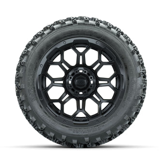 GTW Bravo Matte Black 14 in Wheels with 23x10.00-14 Rogue All Terrain Tires  Full Set