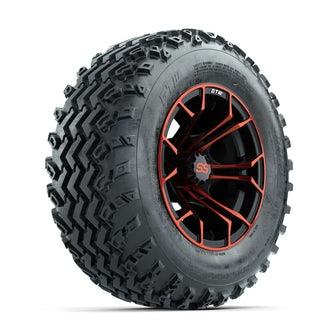 GTW Spyder Red/Black 12 in Wheels with 23x10.00-12 Rogue All Terrain Tires  Full Set