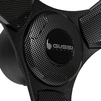 Gussi Italia Model 13 Black/Carbon Fiber Steering Wheel For E-Z-GO