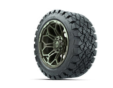 14ù GTW Bravo Matte Recon Green Wheels with 22ù Timberwolf Mud Tires  Set of 4