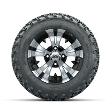 GTW Vampire Machined/Black 12 in Wheels with 22x11.00-12 Rogue All Terrain Tires – Full Set